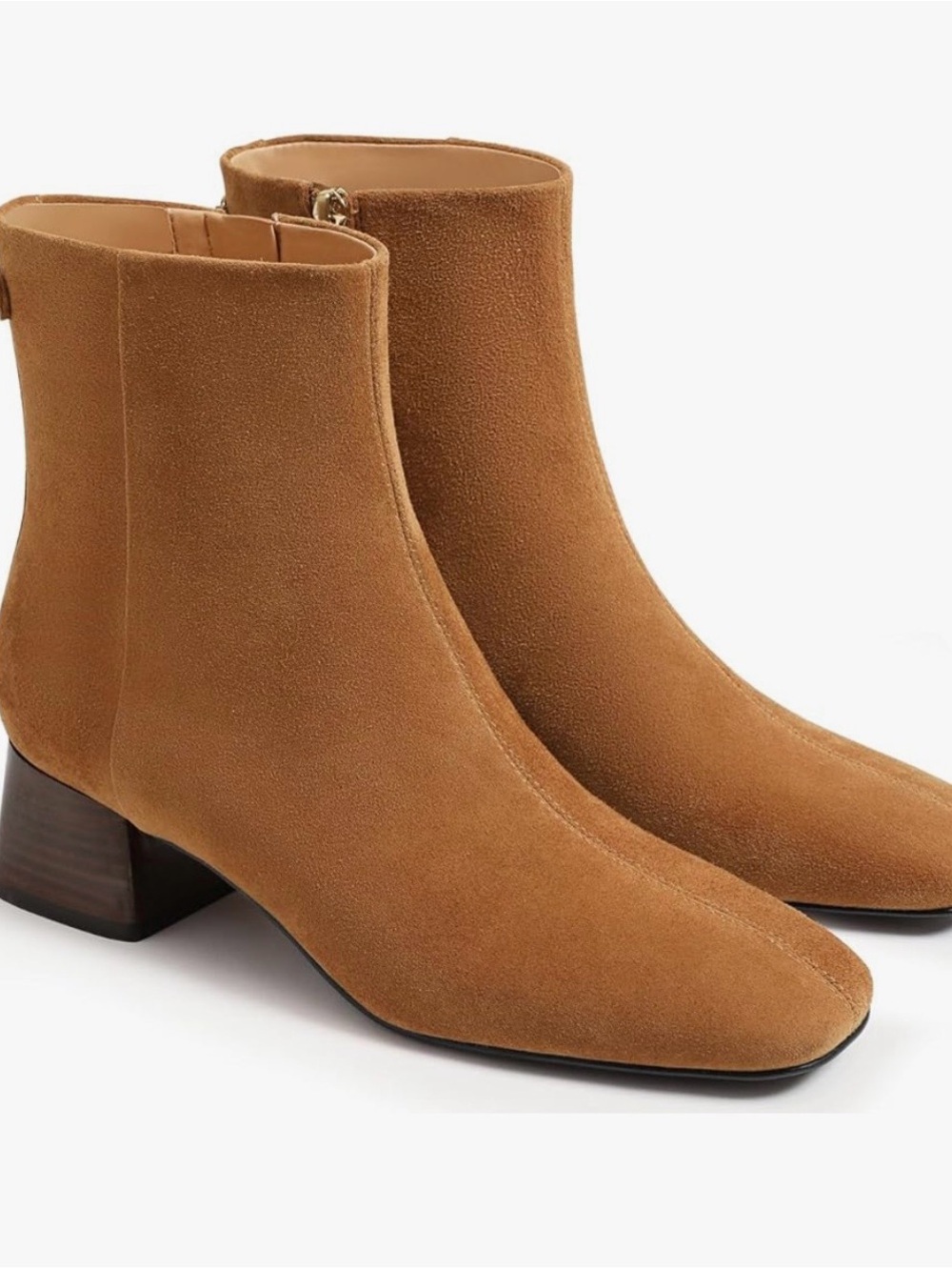 Sam Edelman Suede Ankle Boots in Camel Brown